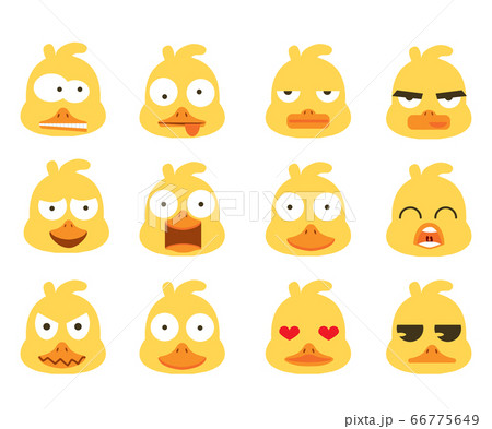Duck Head  face emotion set 66775649
