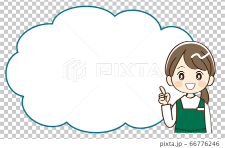 女人，店員，講話泡泡 66776246