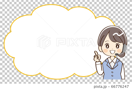 女人,呼叫中心,講話泡泡 女人,呼叫中心,講話泡泡 66776247