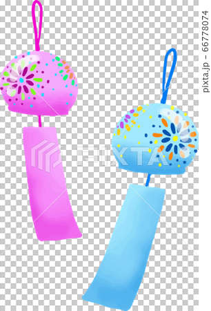 Wind chime icon set Wind chime icon set 66778074