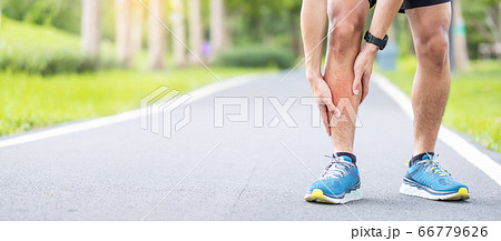 Young adult male with his muscle pain during 66779626