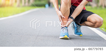 Young adult male with his muscle pain during 66779765