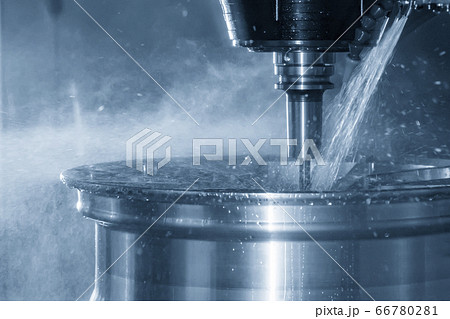 The multi-axis machining center . The multi-axis machining center . 66780281