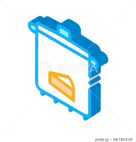 cheese soup pan isometric icon vector illustration 66780530