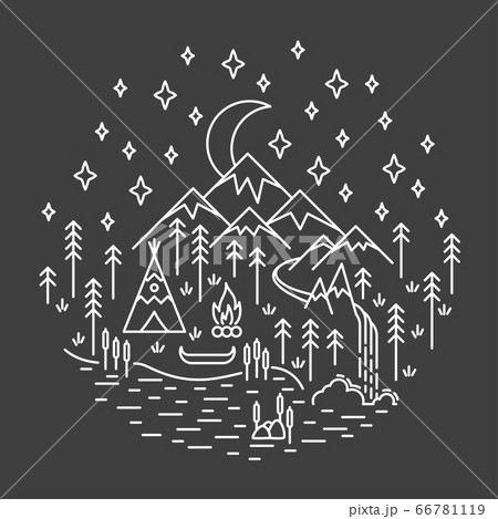 Camping nature scene 66781119