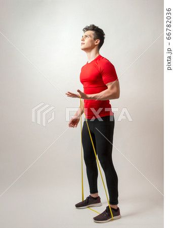 Young athlete isolated on white background Young athlete isolated on white background 66782036