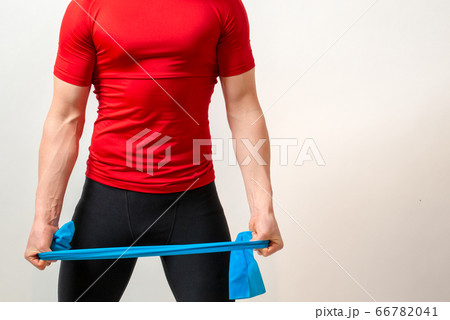 Young athlete isolated on white background 66782041