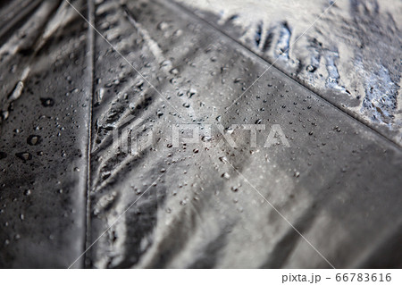 Black polyester umbrella with water drops Black polyester umbrella with water drops 66783616