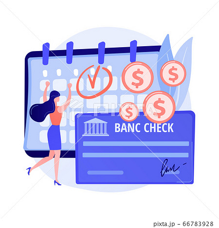 Bank check vector concept metaphor 66783928