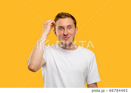 surprised man portrait unexpected news excited surprised man portrait unexpected news excited 66784465