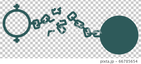 Destroyed shackles - Stock Illustration [66785654] - PIXTA