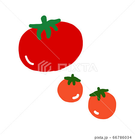 トマト ミニトマト野菜イラストアイコンのイラスト素材
