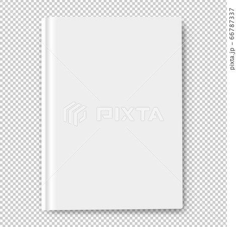 White Book Template Mockup Isolated Transparent Background 66787337