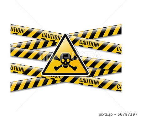 Danger Sign And Isolated White Background Danger Sign And Isolated White Background 66787397