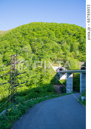 国道17号沿 新緑の景色 三国トンネル 群馬県 国道17号沿 新緑の景色 三国トンネル 群馬県 66789955