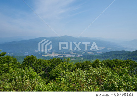 長野県飯山市　大神楽展望台からの景色 66790133