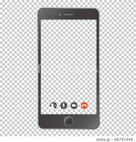 Videophone On Smartphone Frame Stock Illustration