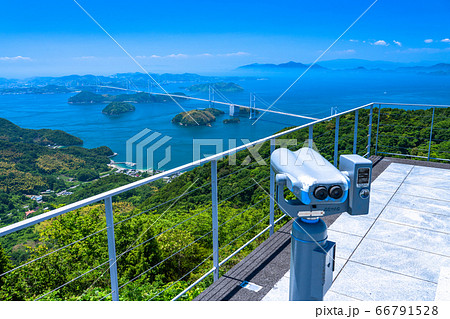 《愛媛県》亀老山展望公園・来島海峡大橋を望む 《愛媛県》亀老山展望公園・来島海峡大橋を望む 66791528