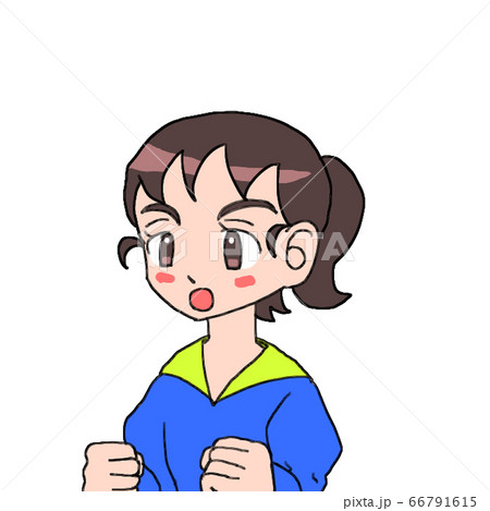 怒る女の子 66791615