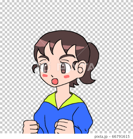 怒る女の子 66791615