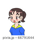 驚く女の子 66791644