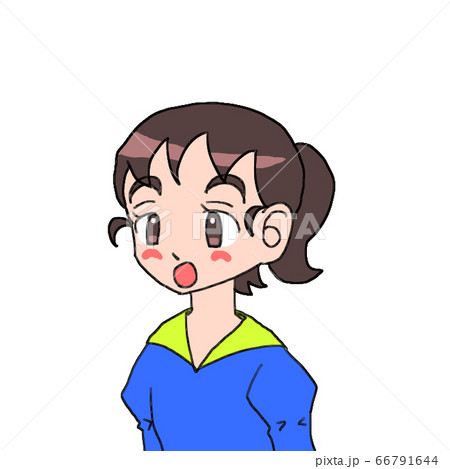 驚く女の子 66791644