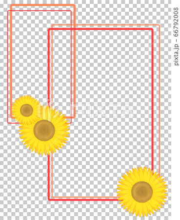 Vertical sunflower frame (red) 66792008