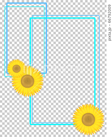 Vertical sunflower frame (light blue) Vertical sunflower frame (light blue) 66792009