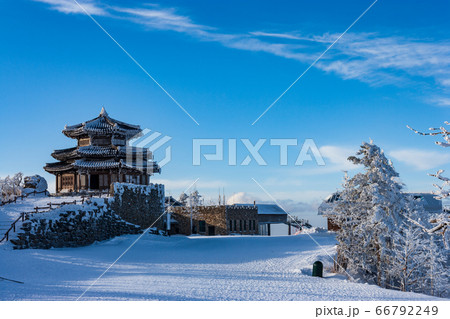 風景 空 雪景色 66792249