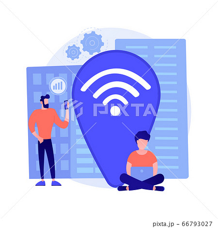 Wi fi hotspot vector concept metaphor 66793027