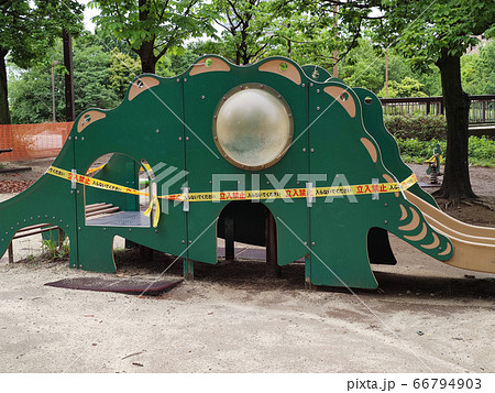 使用禁止された公園遊具 使用禁止された公園遊具 66794903