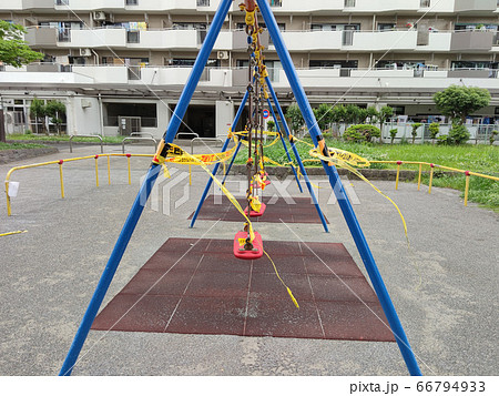 使用禁止された公園遊具 使用禁止された公園遊具 66794933