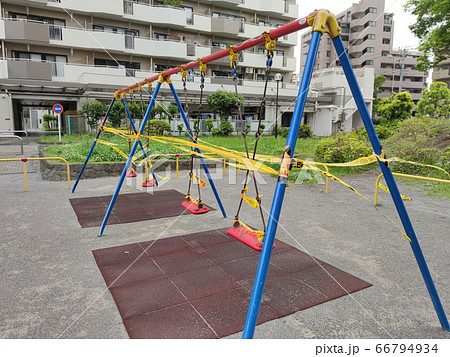 使用禁止された公園遊具 使用禁止された公園遊具 66794934