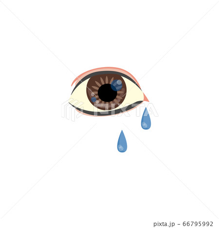 Vector allergic eye with teardrop 66795992