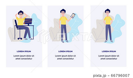 Blocked and restricted access to internet resources and information vertical banners set. Blocked and restricted access to internet resources and information vertical banners set. 66796007