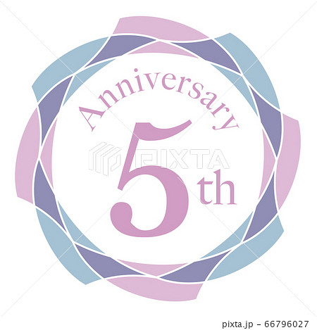 5周年マーク 66796027