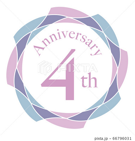 4周年マーク 66796031