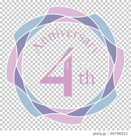 4周年マーク 66796031