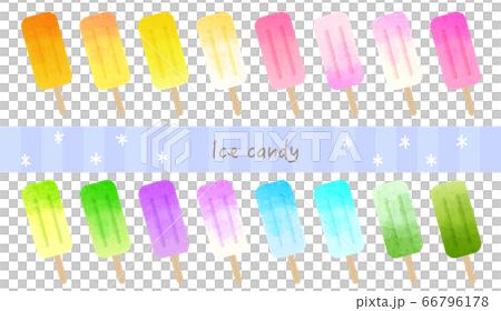 Ice candy-Ice lolly illustration-set 66796178