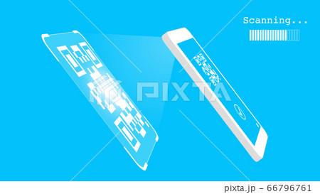 スマートフォンによるQRコードの読み取り 66796761