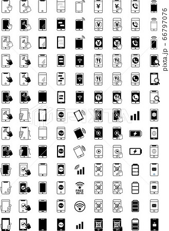 スマートフォンのアイコンセット 66797076