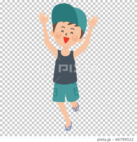 Boy in running summer clothes 66799522