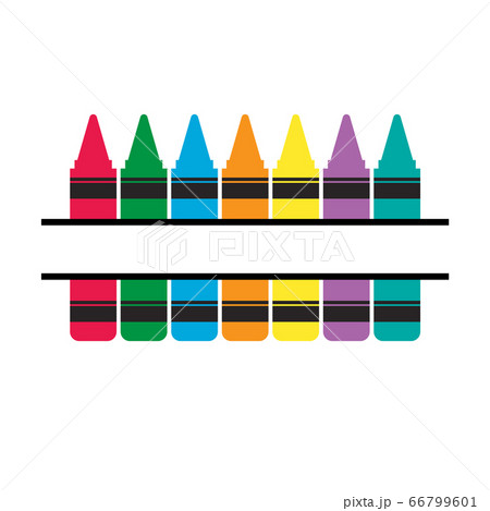 crayons icon on white background. crayons collection sign. crayons icon on white background. crayons collection sign. 66799601