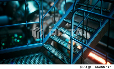 futuristic cyberpunk power plant thermonuclear or 66800737