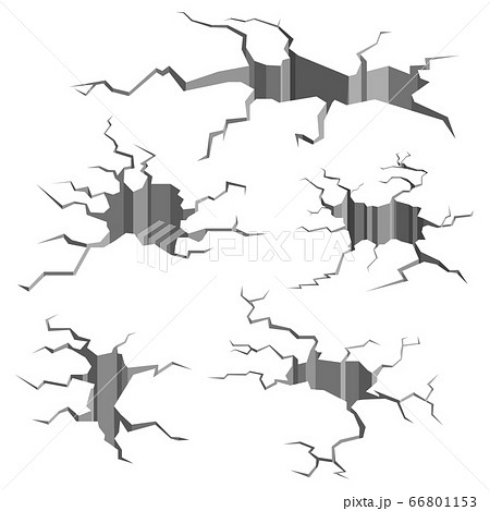 Set of Ground cracks Set of Ground cracks 66801153