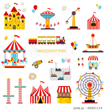 Amusement park collection. Amusement park collection. 66801154