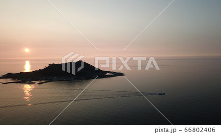 浜 自然 夕方 66802406
