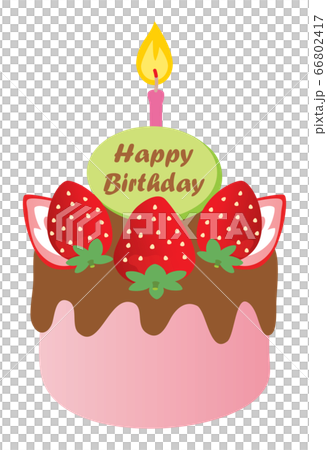 苺とチョコのお誕生日ケーキ 苺とチョコのお誕生日ケーキ 66802417
