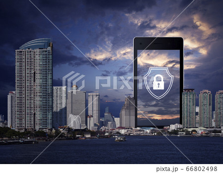 Business security insurance online concept 66802498