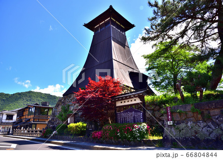 よく晴れた初夏の出石城 此隅山城 辰鼓楼 よく晴れた初夏の出石城 此隅山城 辰鼓楼 66804844